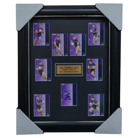 2025 NRL Traders Cards Melbourne Storm Team Set Framed - 7072