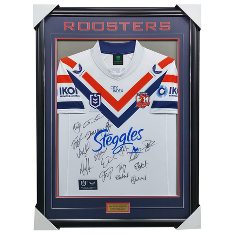 Sydney Roosters 2024 Team Signed Jersey Framed - 5946