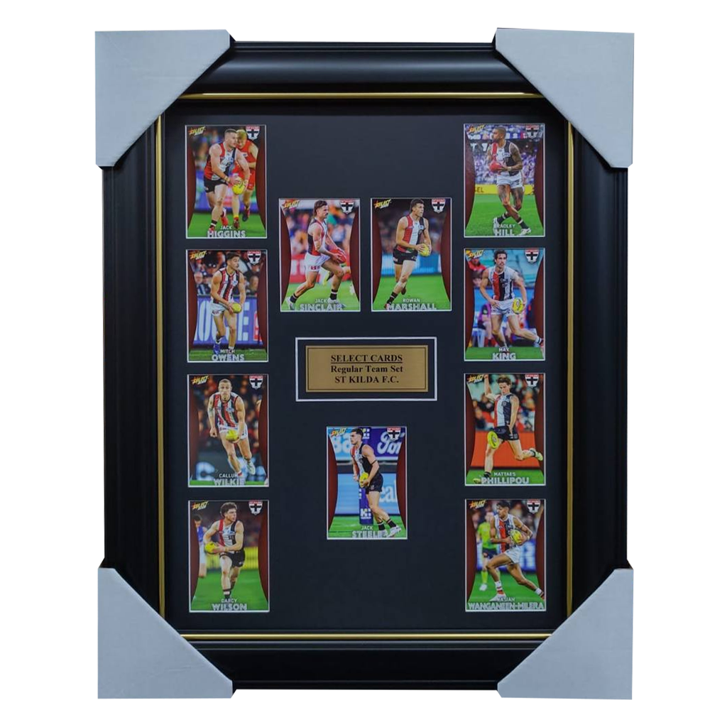 St Kilda Saints 2025 Select Card Team Set Framed - 7066