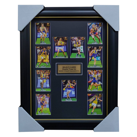 West Coast Eagles 2025 Select Card Team Set Framed - 7064