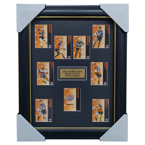 2025 NRL Traders Cards Wests Tigers Team Set Framed - 7084