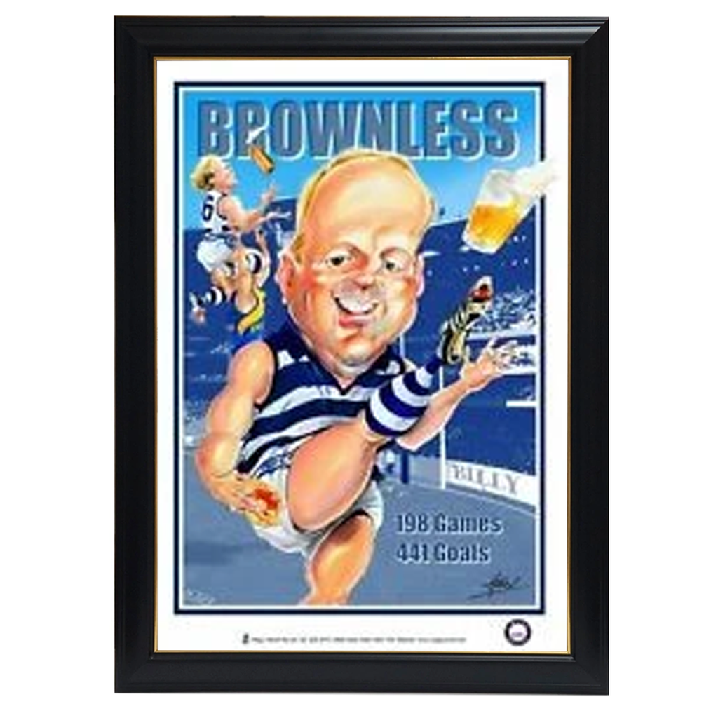 Billy Brownless, Harv Time Print Framed - 4255