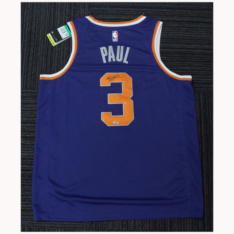 Autographed Phoenix Suns Chris Paul Fanatics Authentic White Nike 2020-2021  Swingman Jersey