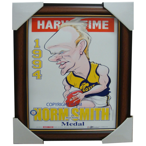 Dean Kemp West Coast Eagles 1994 Norm Smith Medallist L/e Print Framed - 1573