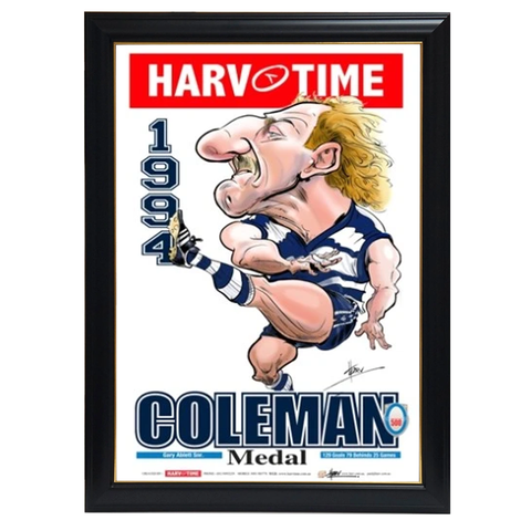 Gary Ablett, 1994 Coleman Medal, Harv Time Print Framed - 4227