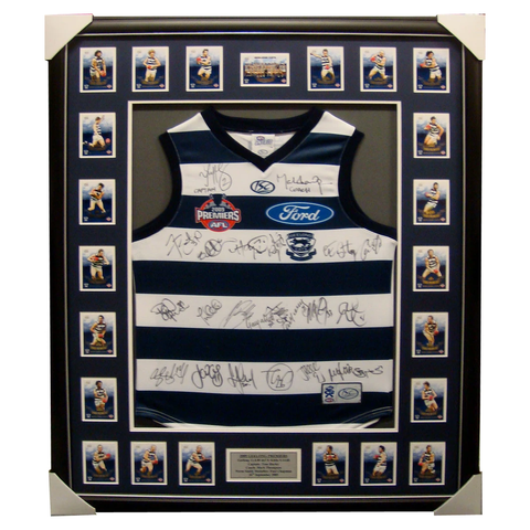 Geelong 2009 Limited Edition Premiers Jumper Signed Framed - 1159