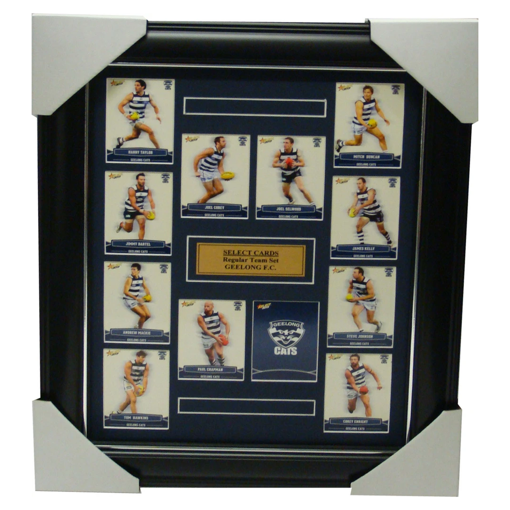 Geelong Cats 2013 Select Cards Set Framed inc Joel Selwood - 1194