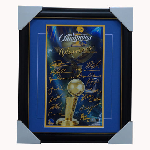 Stephen Curry Signed Warriors 32x41 Custom Framed The Town