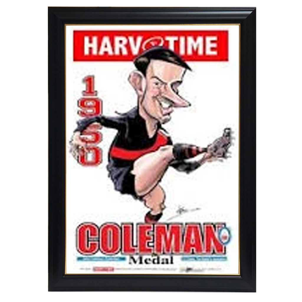 John Coleman, 1950 Coleman Medal, Harv Time Print Framed - 4289