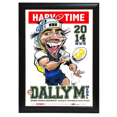 Johnathan Thurston, 2014 Dally M, Harv Time Print Framed - 4262