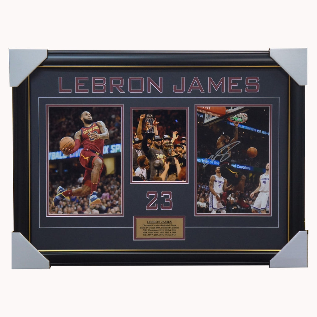 LeBron James Signed Custom Framed Authentic Cleveland Cavaliers