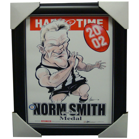 Nathan Buckley Collingwood 2002 Norm Smith Medallist L/e Print Framed - 1522