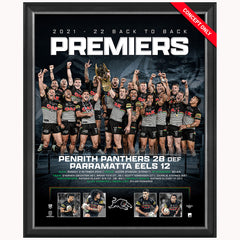 Penrith Panthers Premiers Split Back 2 Back Captain Signed Official NR – HT  Framing & Memorabilia