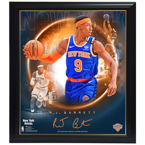 Framed 75th Anniversary Silver Swingman New York Knicks 1969-70