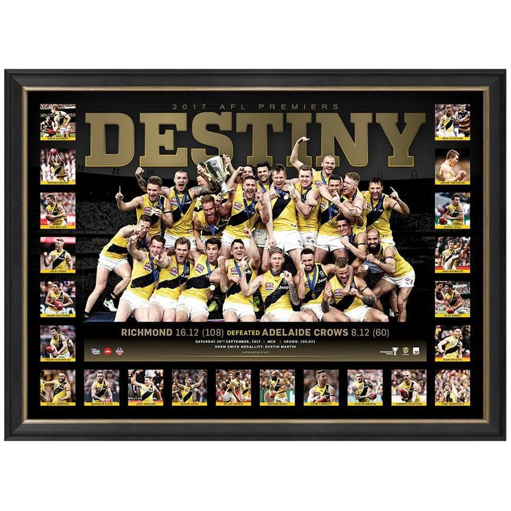 Richmond 2017 Afl Premiers Destiny Official Afl Print Framed - 3464