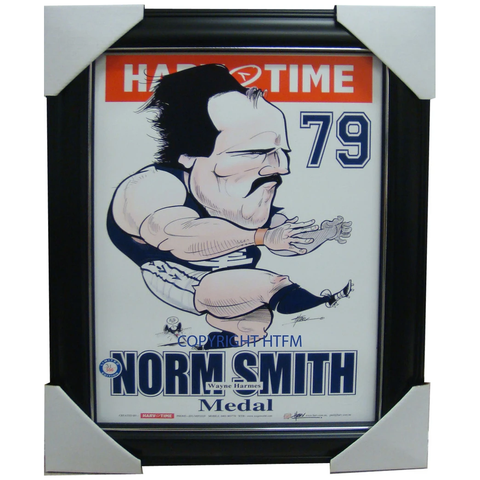 Wayne Harmes 1979 Norm Smith Medallist Harv Time L/e Print Framed Carlton - 1584