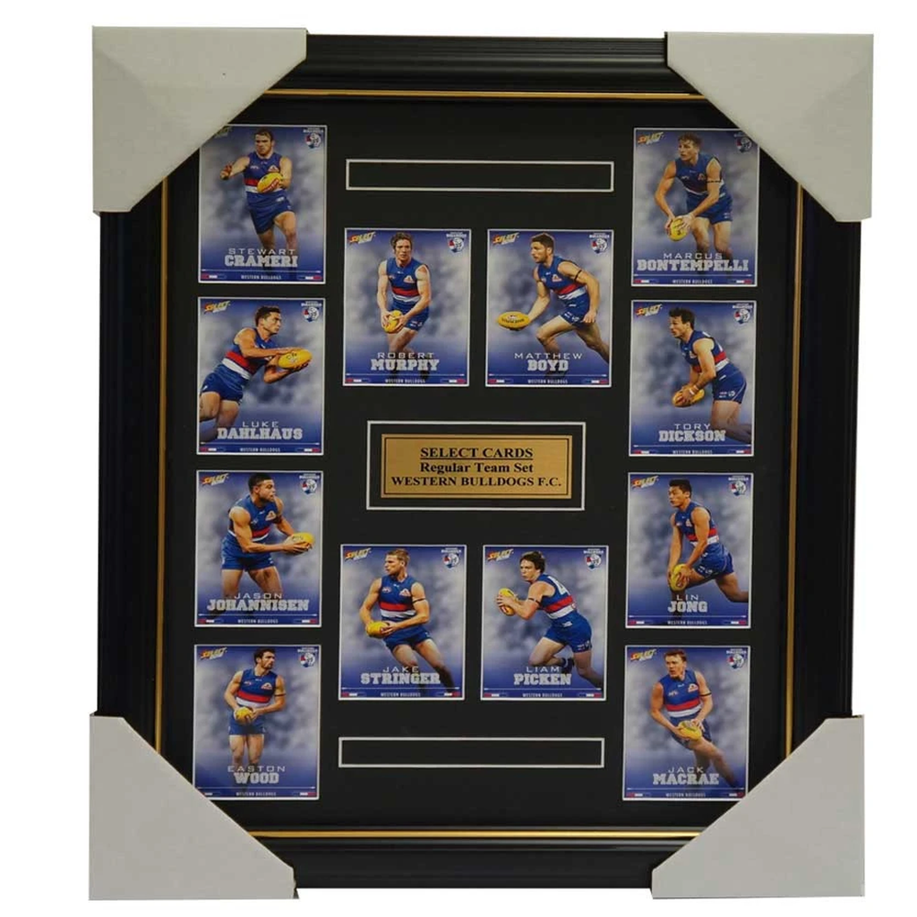 Western Bulldogs 2016 Select Card Team Set Framed Robert Murphy Jake Stringer - 2648